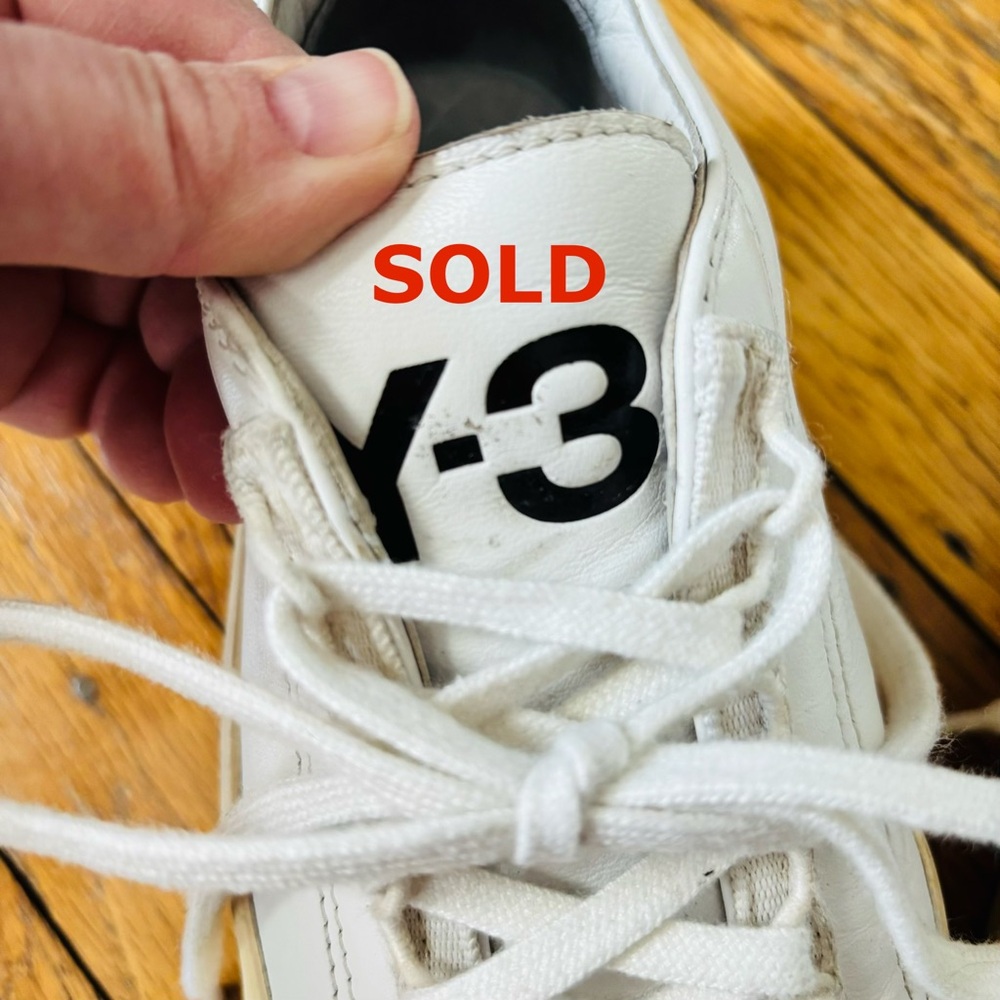 White Unisex Y-3 Sneakers